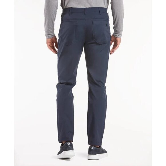 Public Rec Dealmaker Performance Pants Mens Size 35x30 Navy Blue Golf Work NWOT - Picture 2 of 16